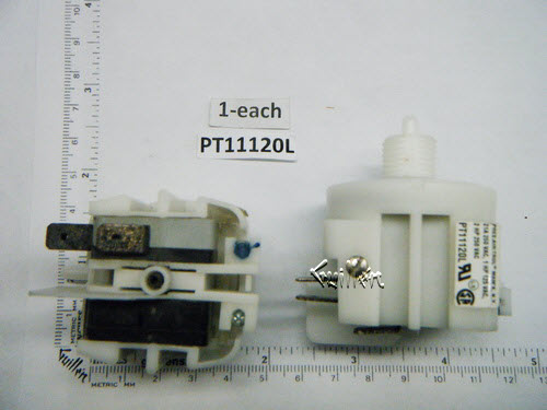 PresAirTrol PT11120L; ; pressure switch w/spout; in White