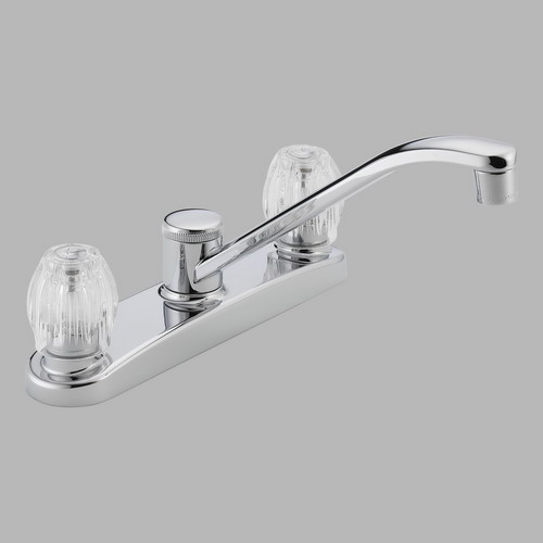 Peerless P220LF; Core; Two handle kitchen faucet without sidespray repair replacement technical part breakdown