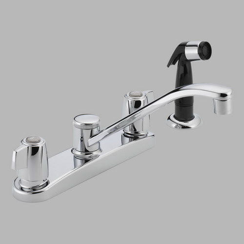 Peerless P226LF; Core; Two handle kitchen faucet with sidespray repair replacement technical part breakdown