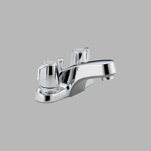 Peerless P246LF; Core; Two handle lavatory faucet with pop-up repair replacement technical part breakdown