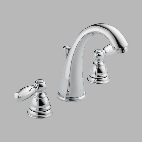 Peerless P299196LF; Apex; Two handle lavatory faucet with pop-up repair replacement technical part breakdown