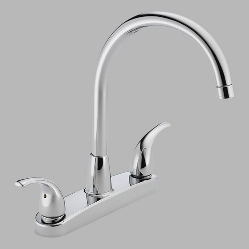 Peerless P299568LF; Choice; Two handle kitchen faucet without sidespray repair replacement technical part breakdown