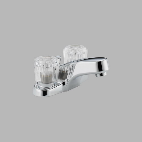 Peerless P299621LF; Choice; two handle lavatory faucet with pop-up repair replacement technical parts breakdown; in Unfinish