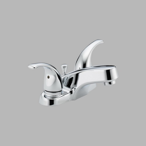Peerless P299628LF; Choice; two handle lavatory faucet with pop-up repair replacement technical parts breakdown; in Unfinish