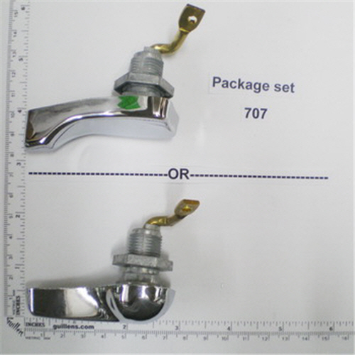PF2 707; ; lh trip lever (eljer or crane); in Unfinish