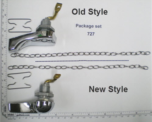 PF2 727; ; oem lh left hand trip lever kit ( eljer / crane ); in Chrome   725; 707; PF2 361; P030330-CHR; P030330-068; 721