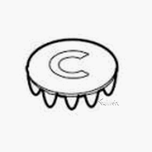 Price Pfister ; ; 941-060A Button 1/2 C Br Cr Polished Chrome