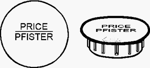 Price Pfister ; ; 941-930A Btn Cr Acry Hdl 42S Cr Polished Chrome
