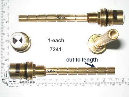 PSI 7241;;__ 5-1/2in 16pt; Cold ccwc 1/4 Turn brass ceramic cartridge; in Unfinish
