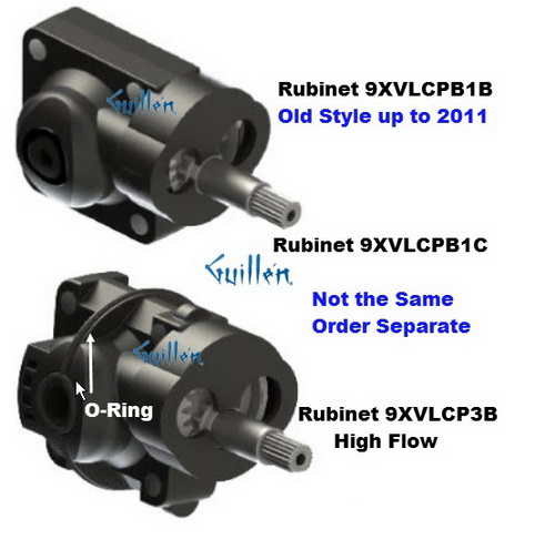 Rubinet 9XVLCPB1B; ; pressure balance cartridge Old style up to 2011; in Black