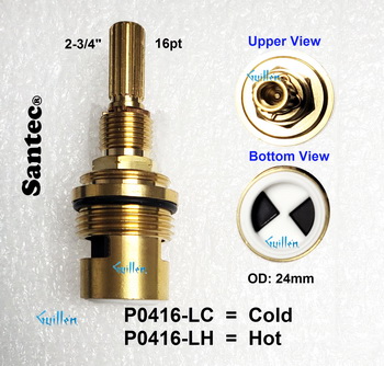 Santec P0416-LC; ; 3/4 cold ceramic cartridge; in Unfinish