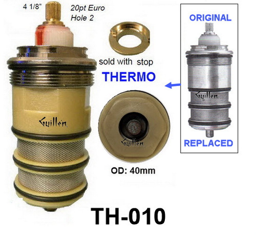 Santec TH-010; ; 3/4" inch thermostatic cartridge; in Unfinish