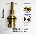Santec P0416-LC; ; 3/4 cold ceramic cartridge; in Unfinish