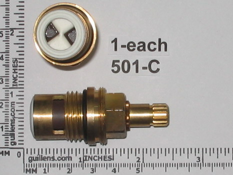 Sepco 501-C; ; 4 inch centerset stem cold cartridge 15pt broach; in Unfinish    CRT501-C
