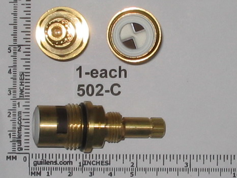 Sepco 502-C; ; 8 inch spread lavatory - bidet stem cold cartridge; in Unfinish