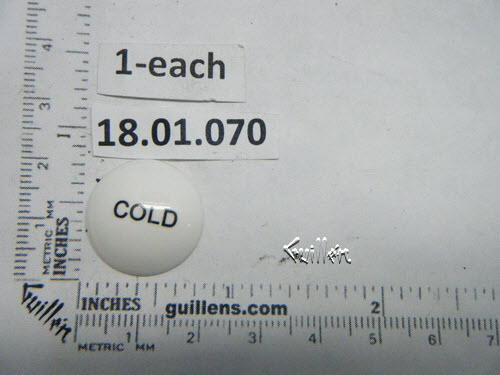 Sigma 18.01.070; 300 / 200 / 400 series; cold porcalain insert handle; in White