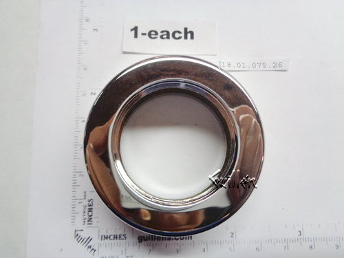 Sigma 18.01.075.26; 100 series; smooth decorative ring handle; in Polished Chrome