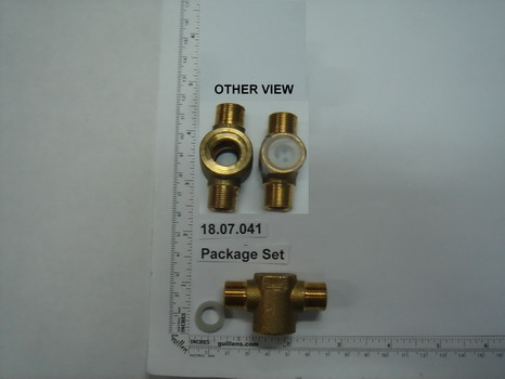 Sigma 18.07.041; ; three way tee valve body spout assembly for lavatory faucet; in Unfinish