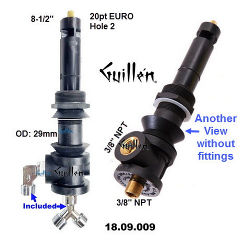 Sigma 18.09.009;;__ 8-1/2in 20pt; Bidet diverter transfer valve with vaccum breaker; in Unfinish