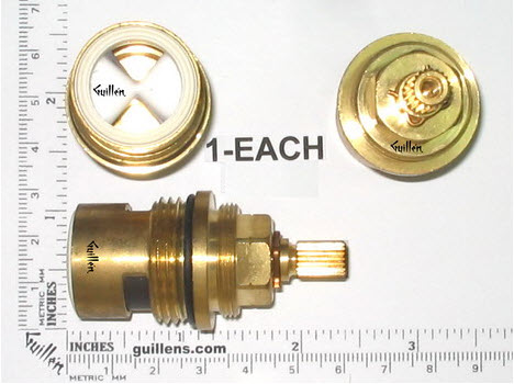 Sigma 18.30.011; ; 3/4"" inch cartridge hot 20 point for roman bath tub deck mount faucet; in Unfinish