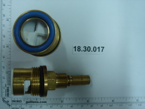Sigma 18.30.017; ; 3/4"" inch ceramic cartridge cold 16 point for bath deck mount roman tub; in Unfinish