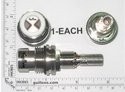 Sigma 18.30.029; ; 1/2 inch 1/4 turn cold ceramic cartridge 16 point for kitchen lavatory faucet; in Unfinish