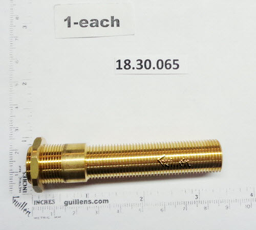 Sigma 18.30.065; ; in-wall valve all thread tube with lock nut stem extension; in Unfinish
