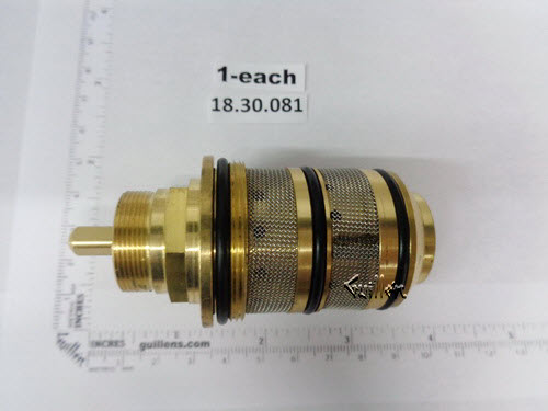 Sigma 18.30.081; ; 1/2" inch full flow thermostatic valve cartridge for old style eurotherm for bath shower; in Unfinish