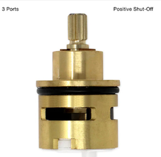 Sigma 18.30.259; ; cartridge 20 point for 3 port in-wall diverter valve 1 in & 2 out / with positive shut-off for bath shower faucet; in Unfinish