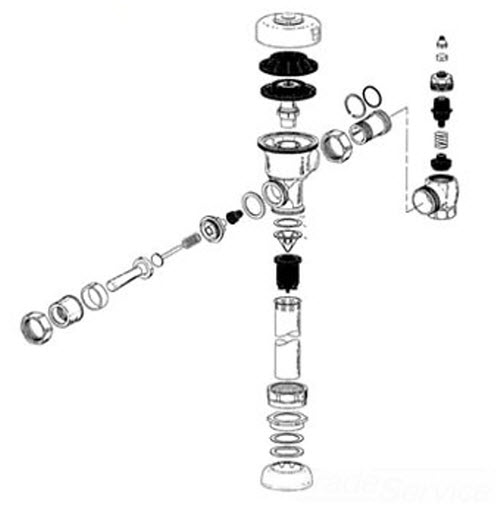 Sloan 0301082PK; ; A-6 handle coupling; in Unfinish