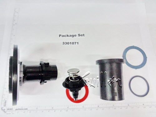 Sloan 3301071; ; A-1102-A rebuild kit 3.5 gpf / 13.2 lpf toilet closet exposed; in Unfinish