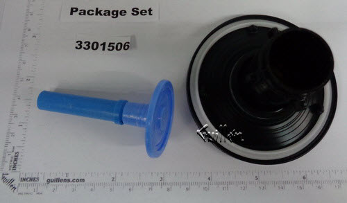 Sloan 3301506; Royal; A-1045-A 1.28 gpf / 4.8 lpf toilet closet dual-filtered by pass repair kit; in Unfinish