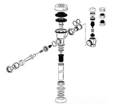 Sloan 3308790; ; H-1009-A stop cap kit 3/4"" vandal resistant; in Unfinish