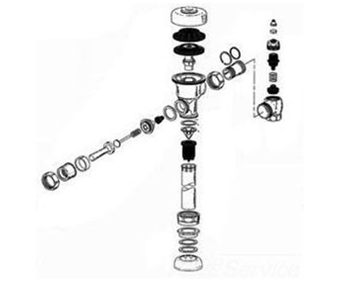 Sloan 3323192; ; V-551-A vacuum breaker repair kit; in Unfinish