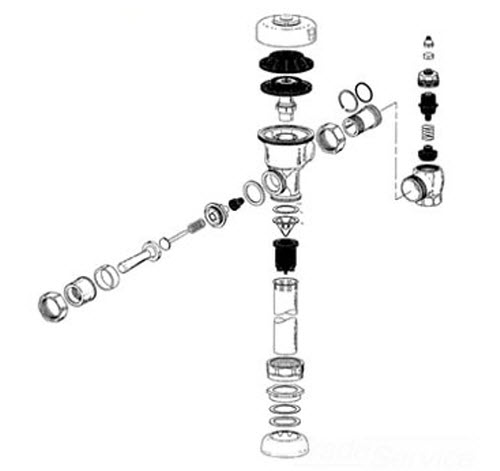 Sloan 5301139; ; A-31 handle gasket quantity pack only (48/pack); in Unfinish