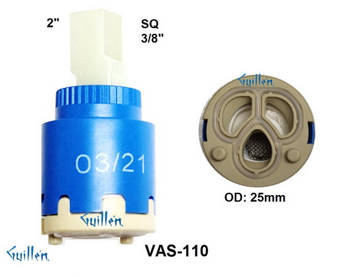 Sunico VAS-110;__ 2in; SQ; Single lever cartridge; in Unfinish