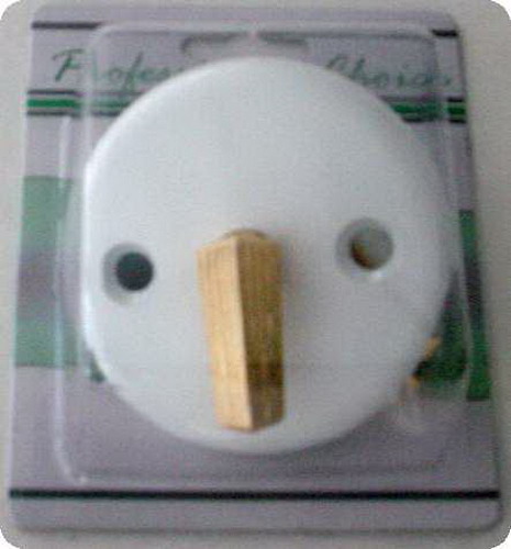 Suncraft C-FP141WG Face Plate with Trip Assembly, with screws White & Gold   80065
