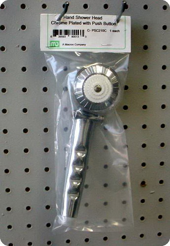 Suncraft C-PSC210C Hand Held Head Chrome Plated with push button   80013