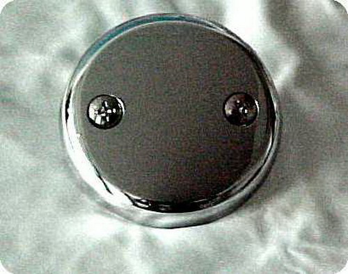 Suncraft FP142 Face Plate Two Hole With Brass Screws Chrome Plated Finish.   10154