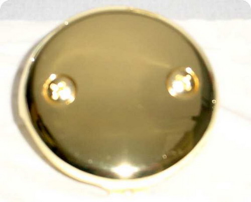 Suncraft FP142PBR Face Plate 2 Hole with Brass Screws Polished Brass Finish.   11150