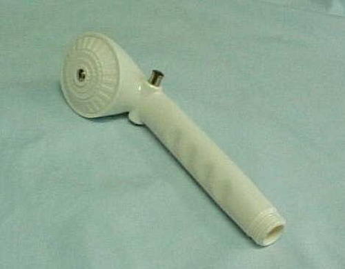 Suncraft PSC200W Hand Held Showerhead Plastic White Finish w/ Push Button.   11062