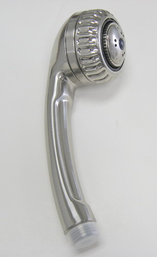 Suncraft PSC308SN Plastic Hand Held Showerhead Satin Nickel Brass Ball.   11095