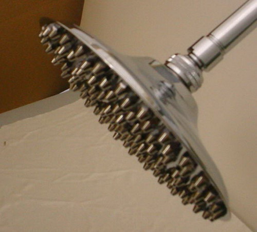 Suncraft S1085 8" Rain showerhead Brass C/P 90 Brass spray jets