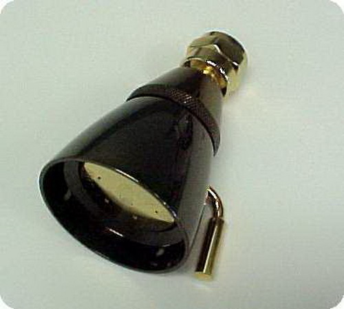 Suncraft S-182BG Jewel Series Adjustable Showerhead Black/Gold Finish.   11017
