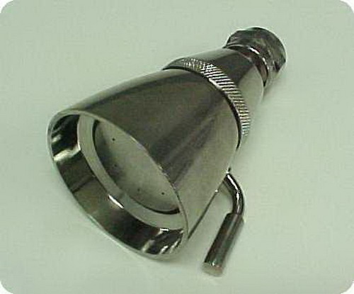 Suncraft S182BN-PVD - Shower Head 2 1/4" diameter face, L-Handle, brass body, SN PV...   11033