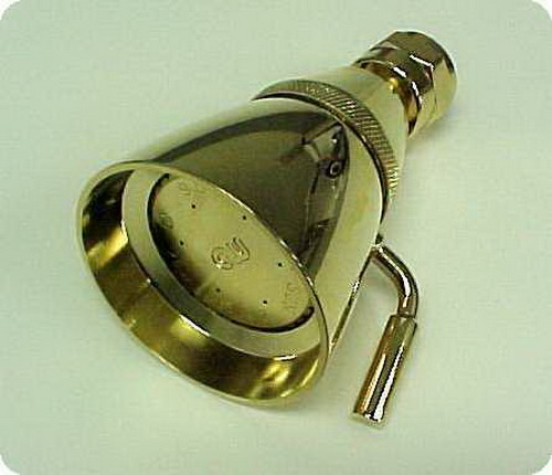 Suncraft S182PVD - Adjustable shower head, Brass body, 2 1/4" diameter face with L-...   11031