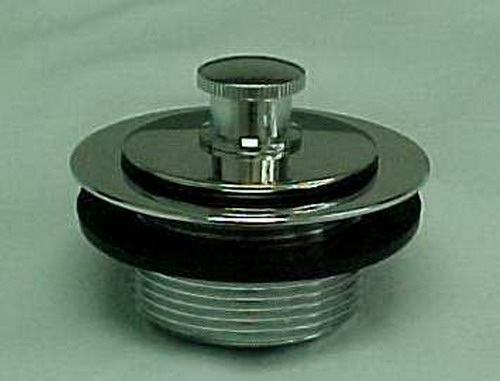 Suncraft TD5005 1 1/2" Coarse Thread Tub Drain Push-Pull Lock Chrome Plated Body.   10191