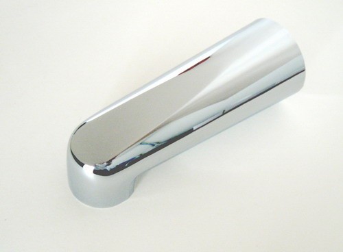 Suncraft TS127 7" Tub Spout Zinc Chrome Plated 1/2" IPS Nose Mount.   10197