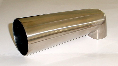 Suncraft TS127SN 7" Zinc Tub Spout 1/2" IPS Nose Mount Satin Nickel Finish.   10225