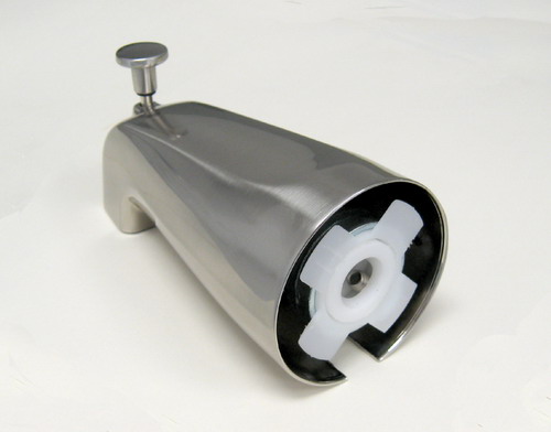 Suncraft TS133-SN Front Diverter Spout Slip Fit 5/8" OD Copper Tube Satin Nickel F...   10220